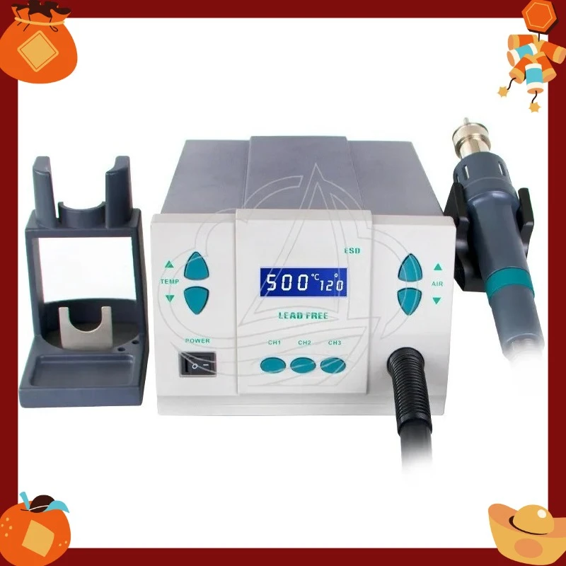 1000W 220V Hot Air Rework Station, LCD Touch Screen Soldering Tool for Phone CPU PCB Repair