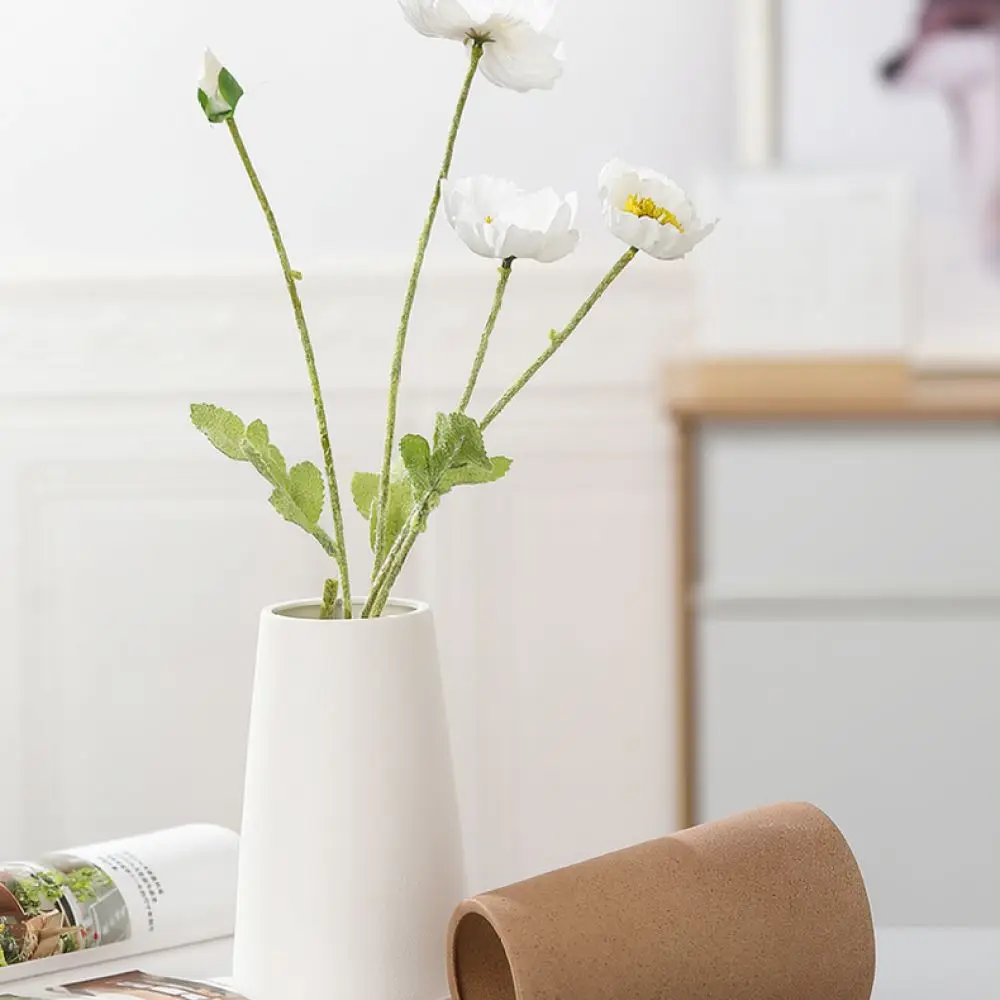 Minimalist Ceramic Vase Matte Finish Morandi Tones Home Decorative Centerpiece For Modern Living Room Desktop Decor