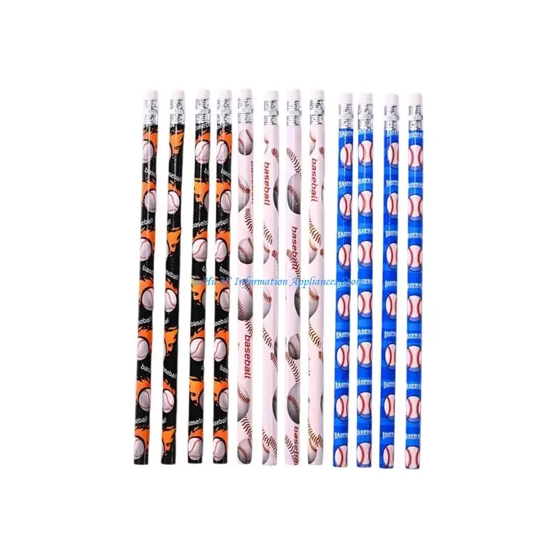 

12 Pcs Pencils Drawing Pencils Football Themed Pencils for Daily Use