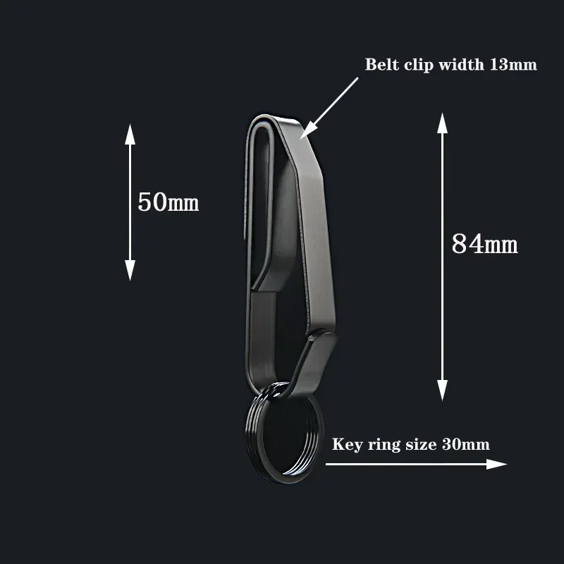 Molle Webbing Buckles Stainless Steel Waist Hanging Car Key Buckle Key Clip Belt Buckle Outdoor Buckle Keychain Bag Strap Tool