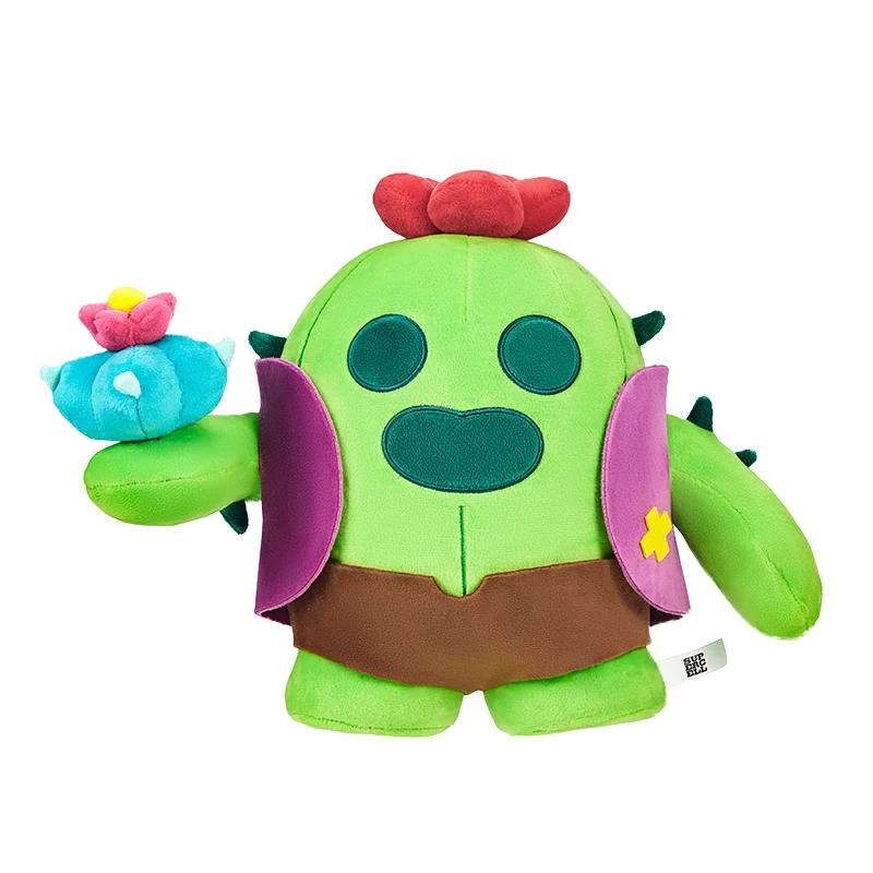 35Cm Brawl Stars Spike Magnetic Attraction Short Plush Stuffed Doll Game Action Figure Collectible Model Garage Kit Toys Gift