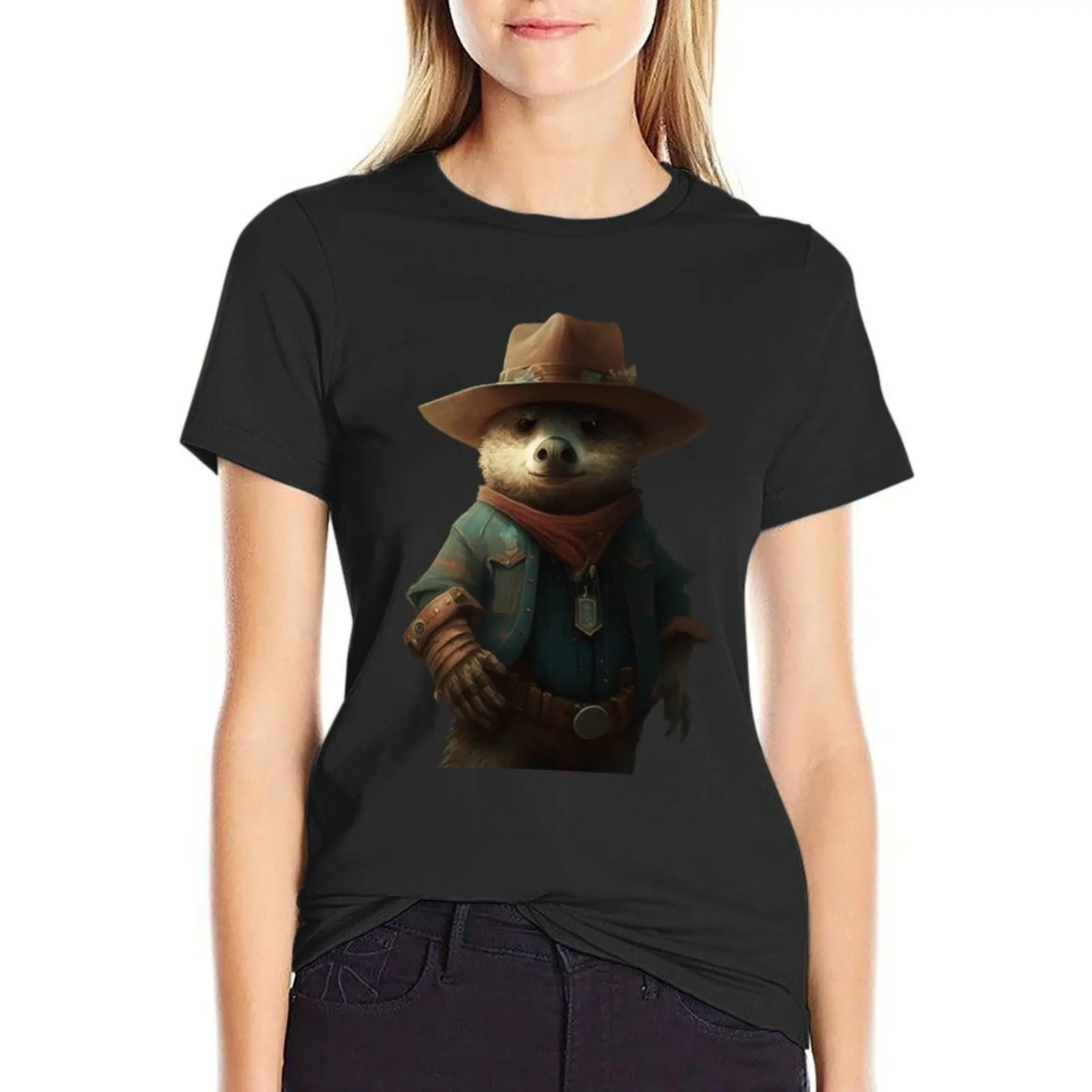 

Wombat Adventurer T-Shirt graphics female customs Blouse t shirt dress Women