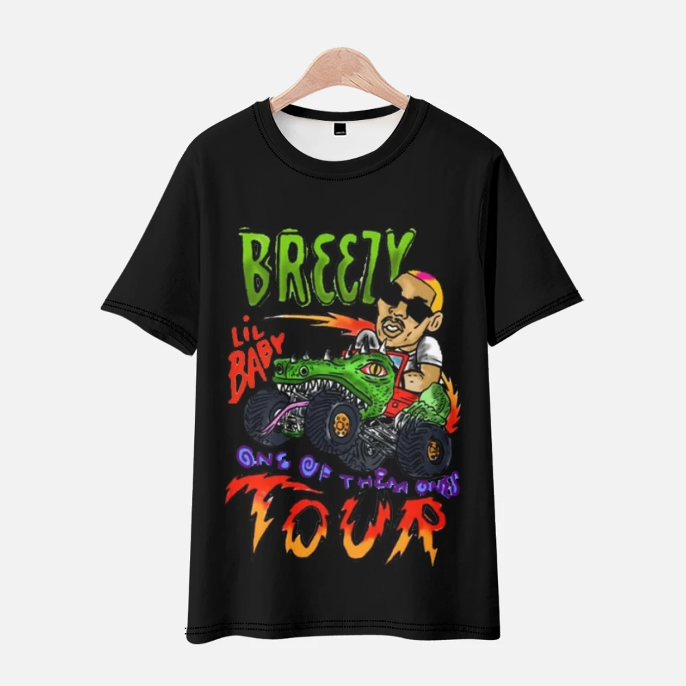 

Новинка 2022, футболка с изображением Криса Брауна и Лила из одного из них, Breezy Merch