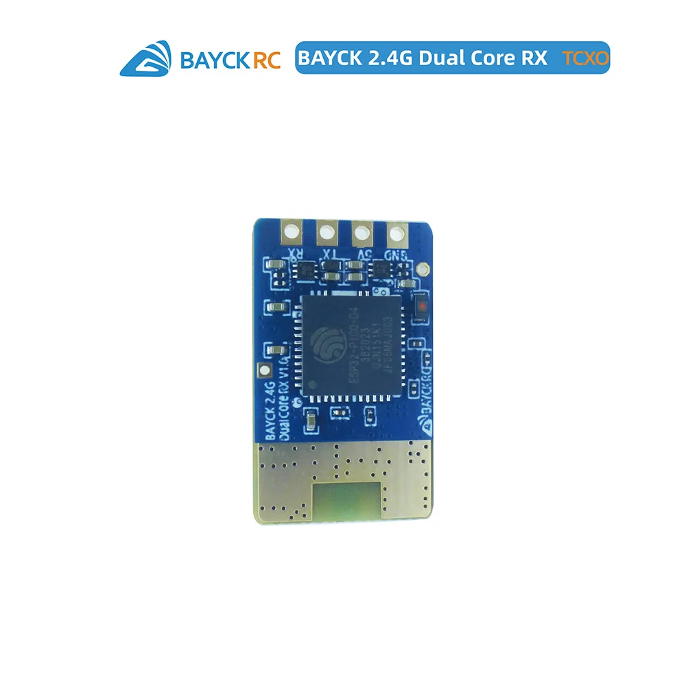 BAYCK 2.4G ELRS Dual Core ตัวรับสัญญาณ ExpressLRS RX Dual 90/150 มม.T ประเภทเสาอากาศสําหรับ FPV Freestyle Racing Drone