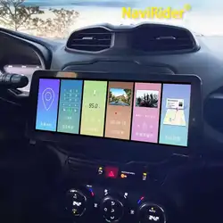 12.3inch For Jeep Renegade 2016 2020 Car Radio Screen Android 13 Video Player 2Din Stereo Multimedia Carplay Head Unit 128GB
