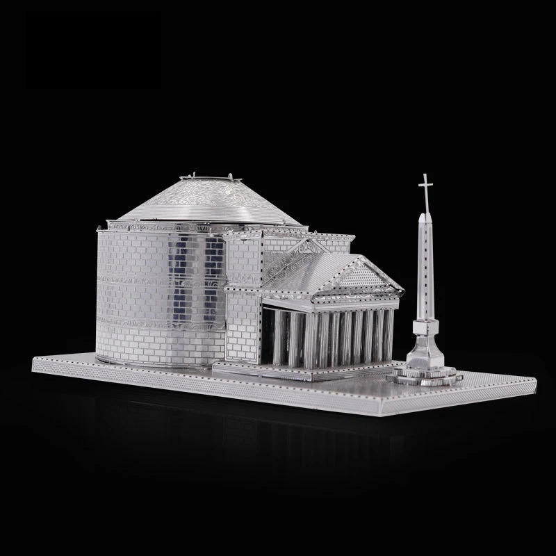 3D Metal Puzzler World renowned architecture The Pantheon model KITS Assemble Jigsaw Puzzle Gift Toys For Children