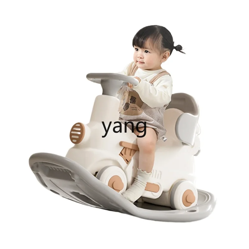 

CX Children's Rocking Horse Luge Two-in-One Baby Trampoline Trojan One-Year-Old Birthday Gift