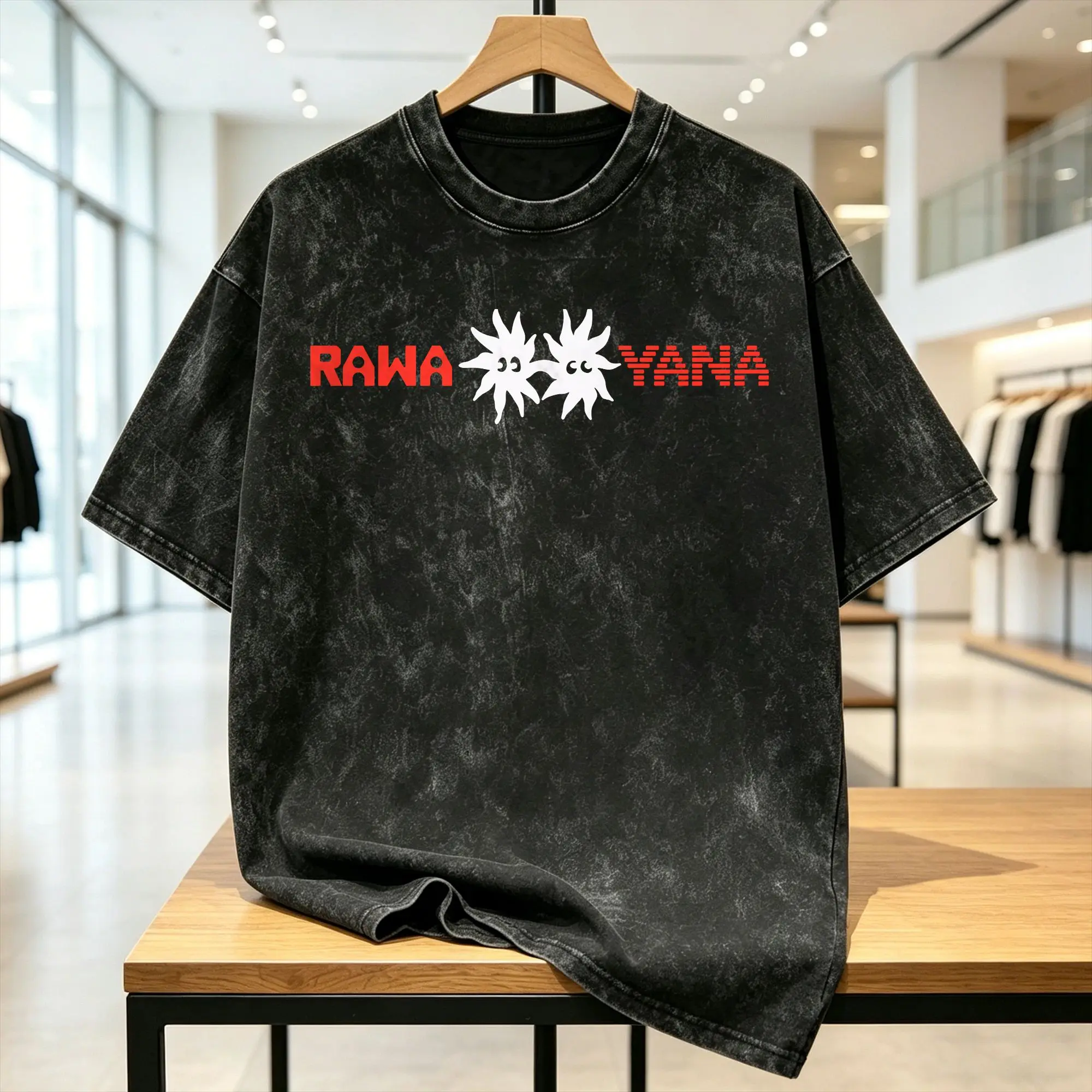 Rawayana Donde Es El After Music T-Shirt Beach  Streetwear T Shirts Cotton Harajuku Tee Shirt For Couple Simple Tops