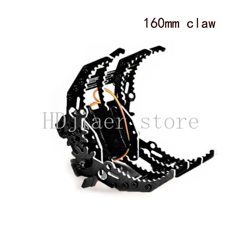 

160mm/170mm 1 DOF Metal Robot Arm Gripper – Mechanical Claw with Servo MG996 (Black/Silver) for Arduino DIY Kit