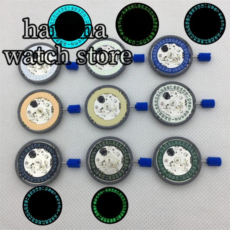 NH35A Premium Movement Green/blue lumin date number wheel 24 Jewels Automatic Self-winding High Accuracy Movt Replace