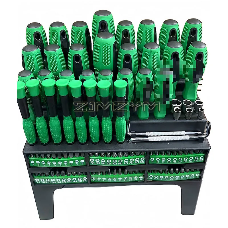 Magnetic Screwdriver Set 100Pcs Precision Screwdriver Set Manual Hand Tool Kits With Storage Rack
