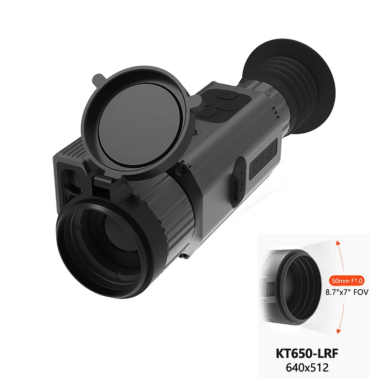 Thermal Imaging Scope 50Hz Thermal Monocular 25mm 35mm 50mm Lens Thermal 1-8X Zoom Sight Hunting With Video Rec , with WIFI