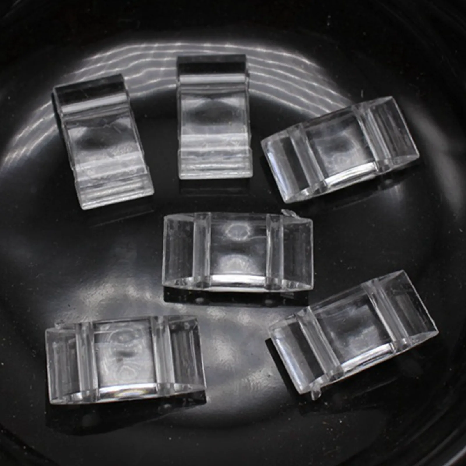 100pcs  Transparent Acrylic Flat Square Spacer Beads 18x9mm Two Hole for Jewelry Making DIY Bracelet Necklace Craft