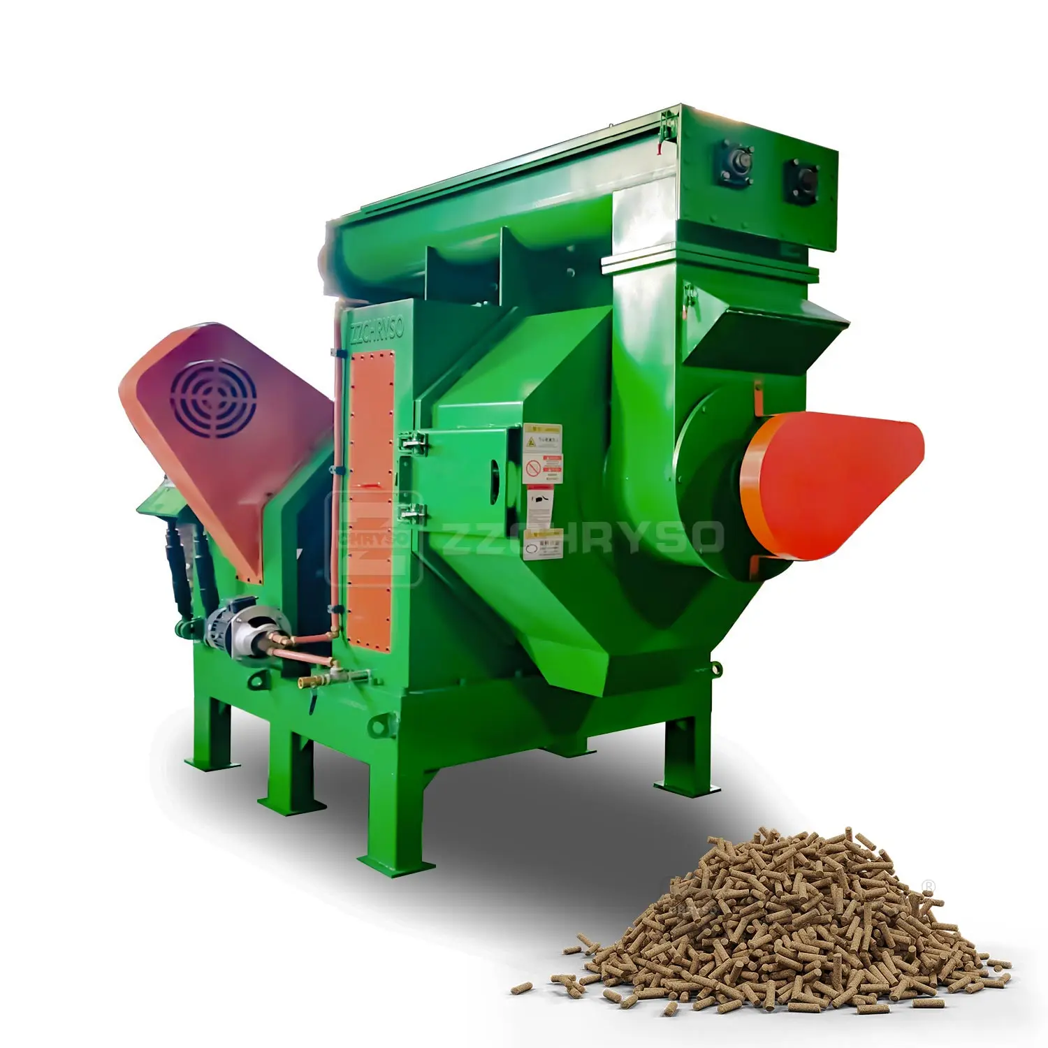 China Automatic Biomass Pellet Plant Production Line with PLC Control System