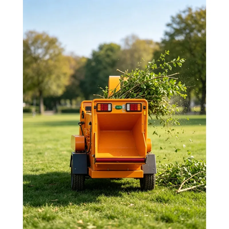 Diesel Engine and Mobile Forestry Branch Logs Wood Chopper Machine Wood Chip Crusher Chipper Shredder Manufacture
