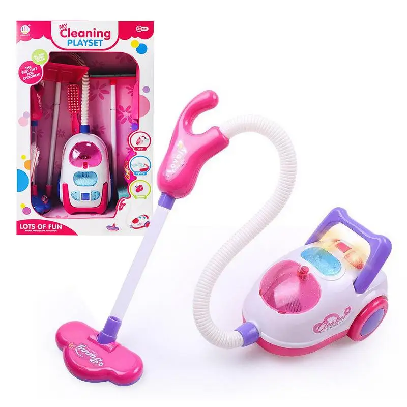 Children's Simulation Cleaning Tools Play House Toys Vacuum Cleaner Mop Dustpan Cleaning Tool Set Toy Combination