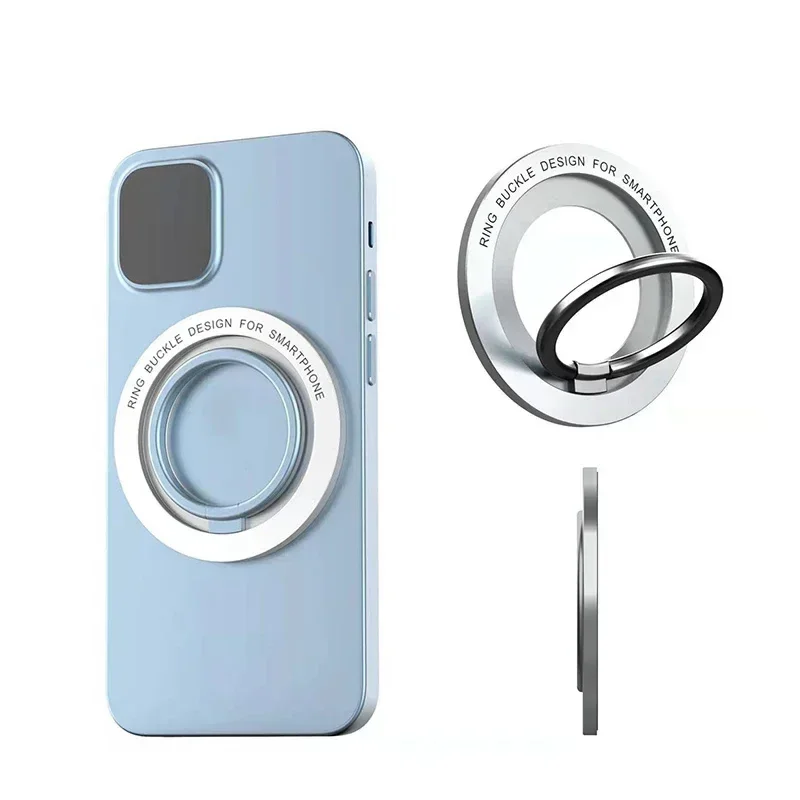 Magnetic Mount Magsafe Finger Ring Holder Ultra-thin Magnetic Phone Stand for Iphone 14 13 12 Pro Max Smartphone Bracket