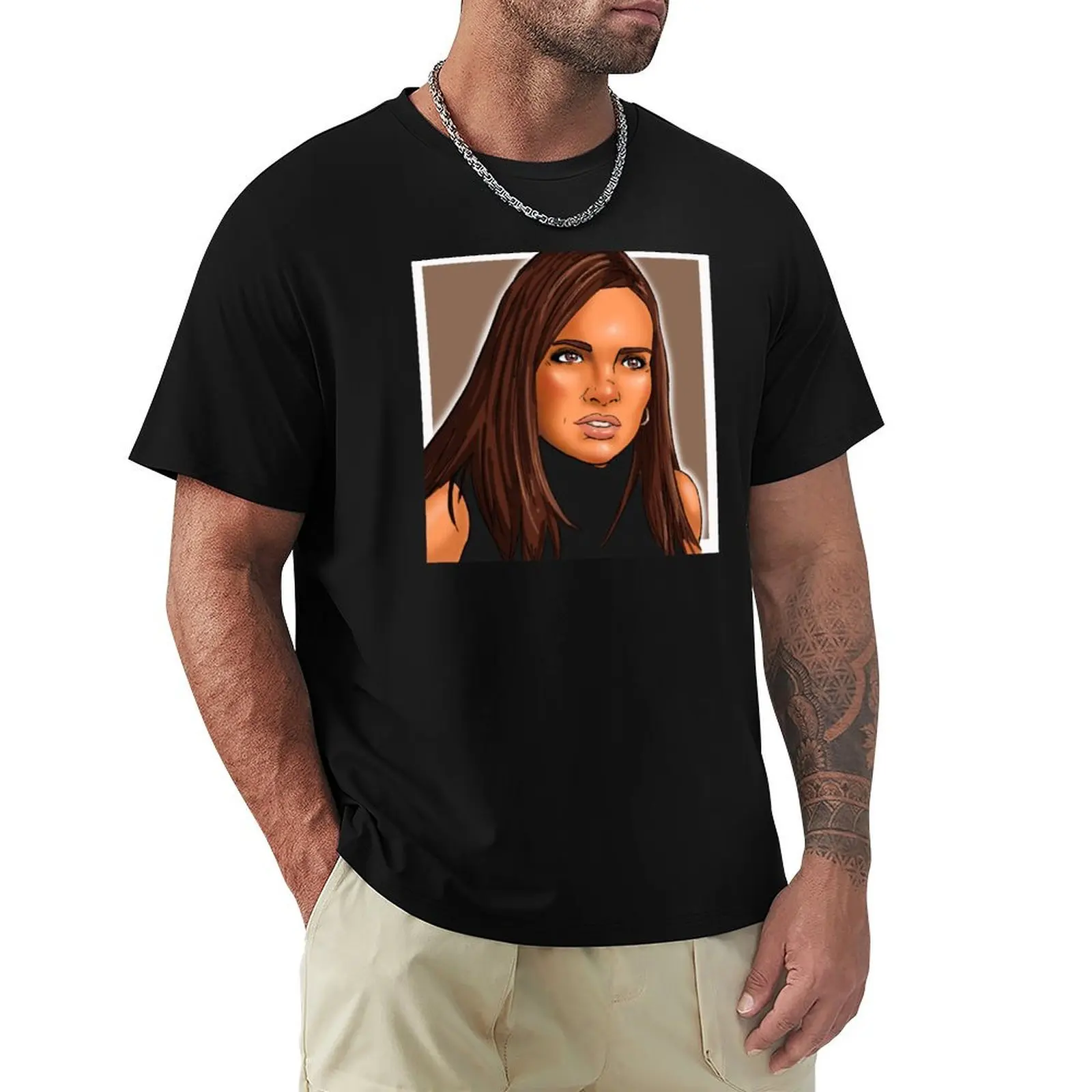 Camiseta con estampado de los iconos de Girls Aloud, Nadine Coyle, informal, holgada, para uso diario