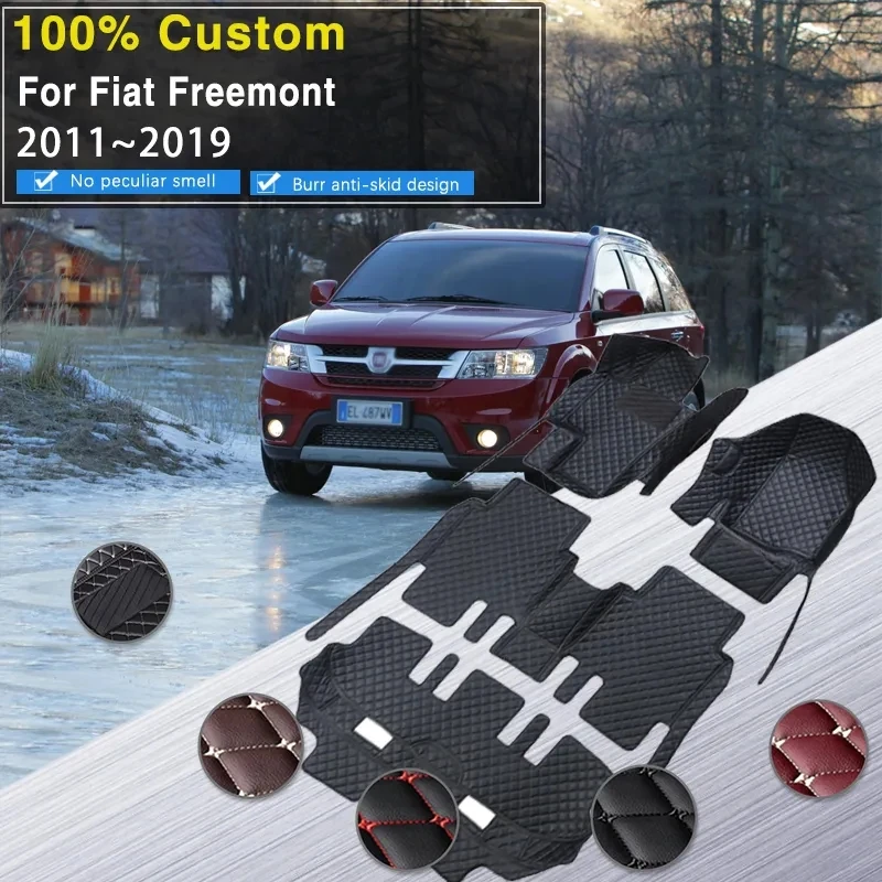 

Car Floor Mats For Dodge Journey Fiat Freemont 2011~2019 7seat Waterproof Tapetes Para Automovil Car Matts Floor Car Accessories