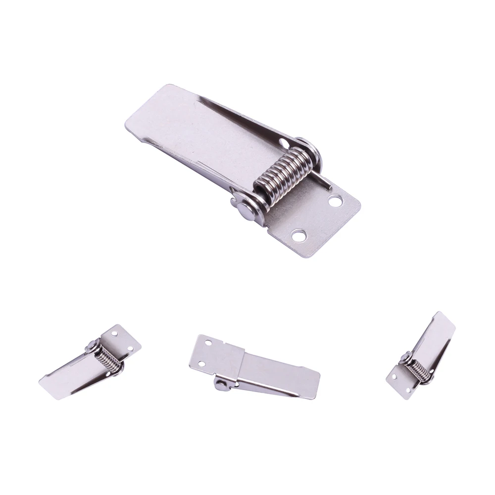 

FINEWE Manufacturer nickel plated flat metal panel pushing clips for downlight spring plate clip FMLG-BJP-64