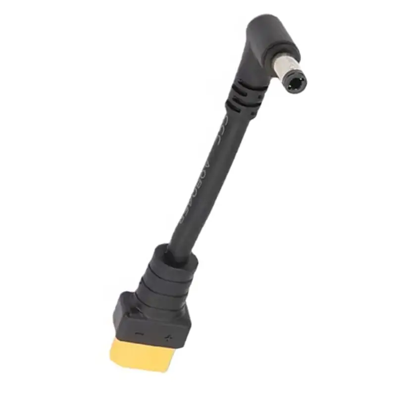 DTA4 XT60 Male to DC5525 Power Cable Connector, XT60 Adapter Cable for Battery Car Equipment, Durable Male Plug