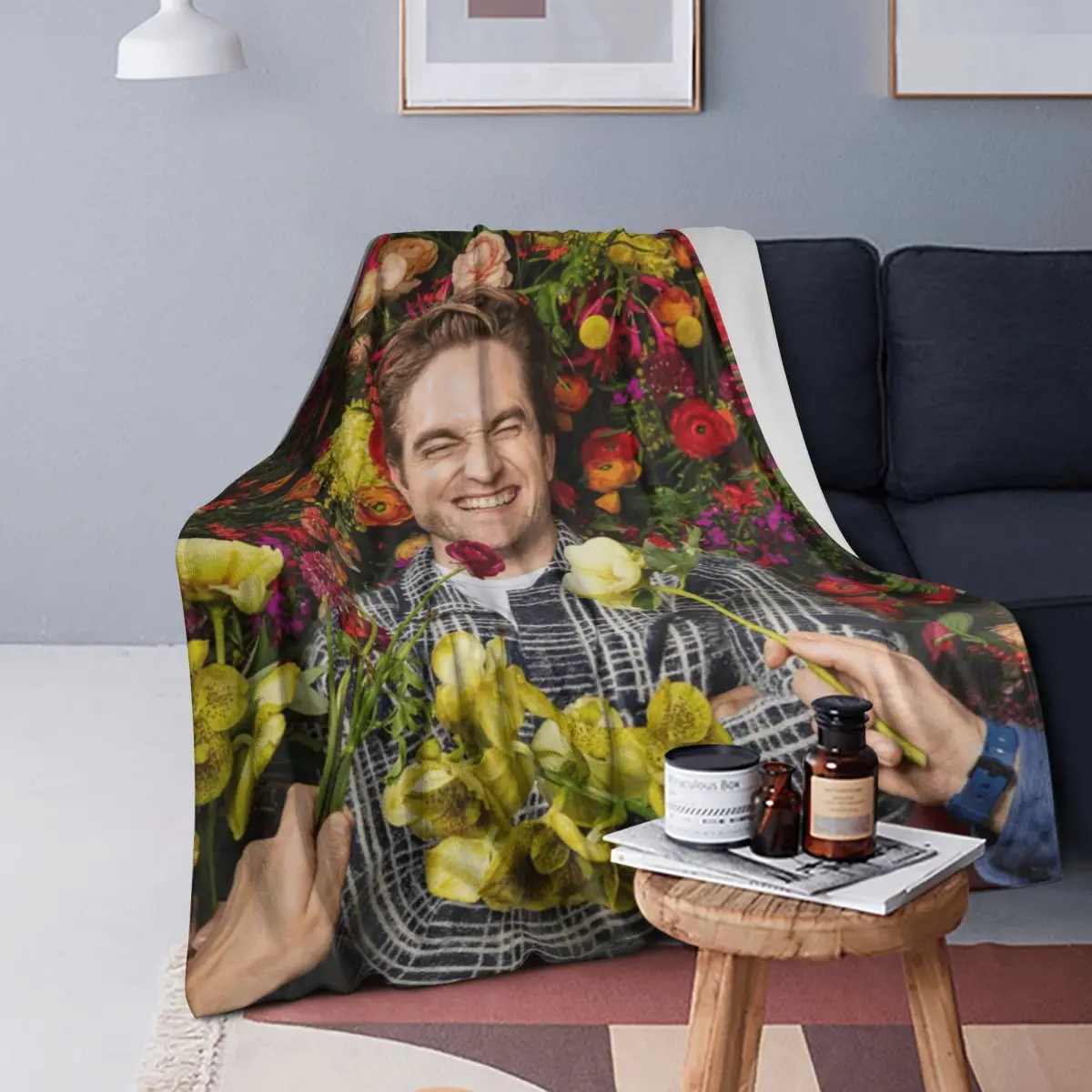 

Good Time Robert Pattinson Blankets Soft Warm Flannel Throw Blanket Bedspread for Bed Living room Picnic Travel Home Couch