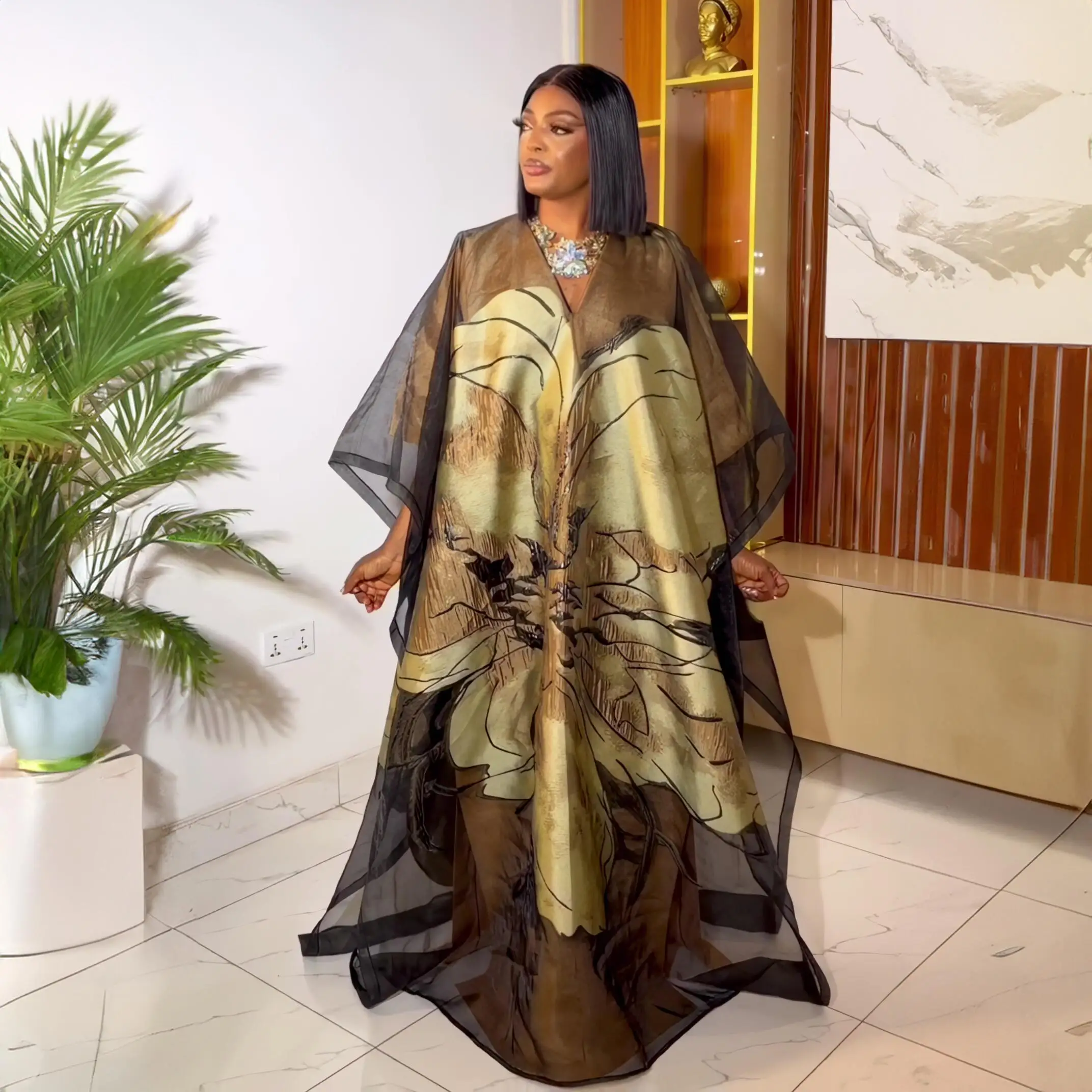 Abiti africani di lusso in due pezzi di nuovo design per donna Ricamo Abbigliamento premium Abiti africani per feste da donna per le donne