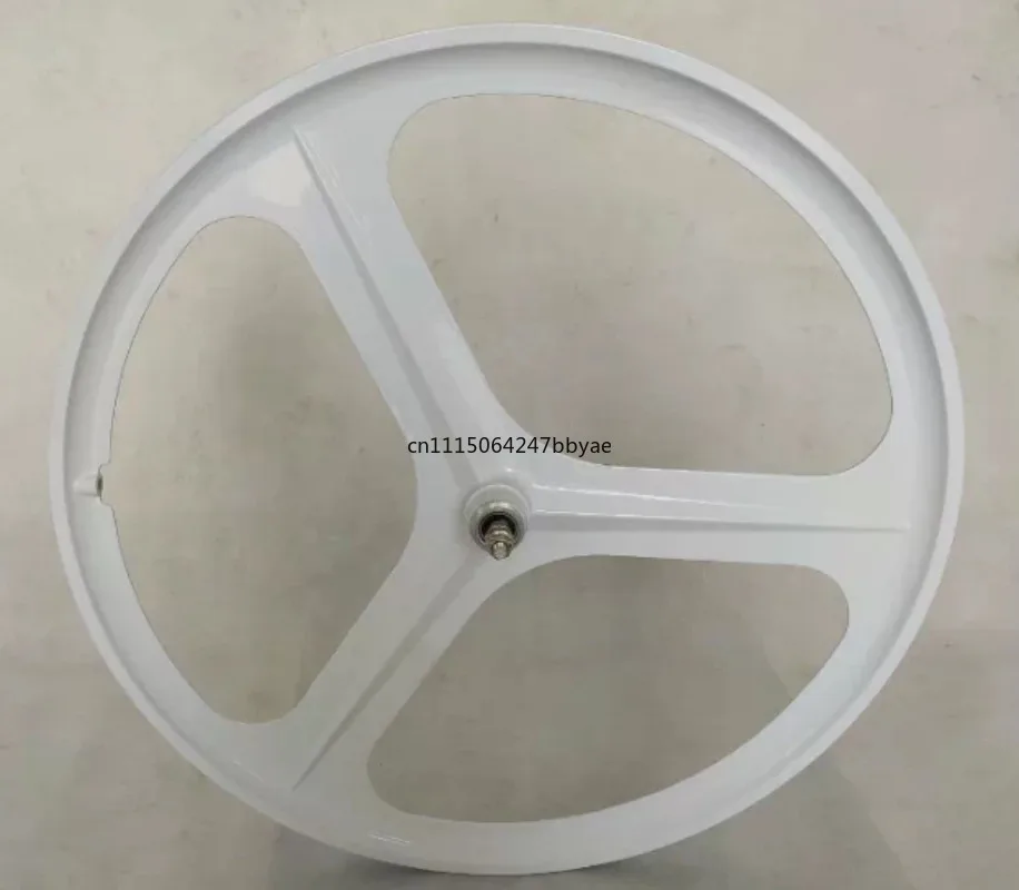 For 700C Fixie Bike 3‑Spoke Integrated Wheel Set,One‑Piece Mag Front Rear Wheel for Fixed Gear Bicycle