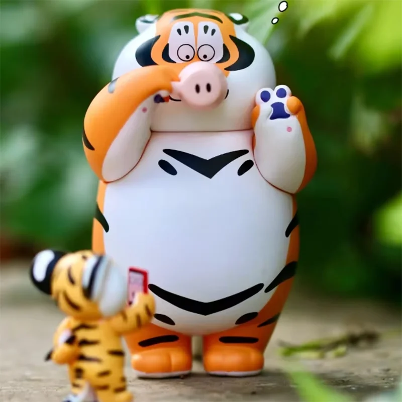 Original edition I'M Not A Fat Tiger The Father Is Kind And The Son Filial Series Blind Box Cute Mystery Box Collectible Toys Or