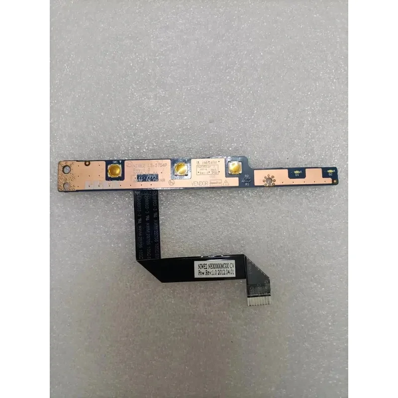 N+ Power Switch Small Board NIWE2 LS-5754P For Lenovo G560 Z560 Z565 Laptop IO Board