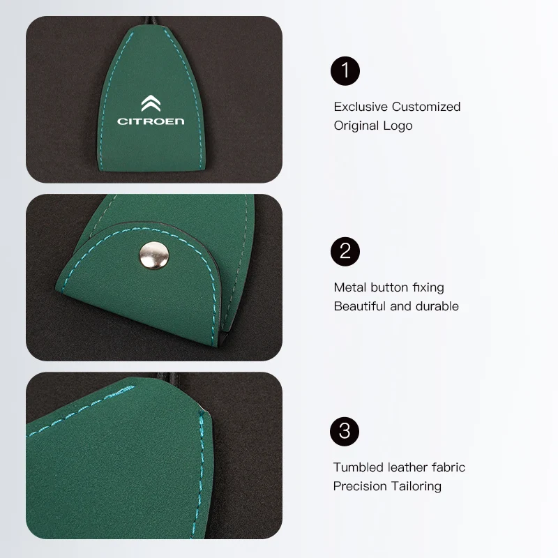 شعار السيارة سلاسل المفاتيح المختارة جلد الغزال حقيبة مفاتيح السيارة لسيتروين Celysee C6 C3 C5 C1 C2 C4 Aircross بيكاسو الصبار بيرلينجو ساكس