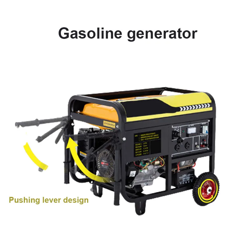 

Manual/Electric Dual Start Portable Small Household Generator Single-Cylinder Four-Stroke Air-Cooled Gasoline Generator 220V