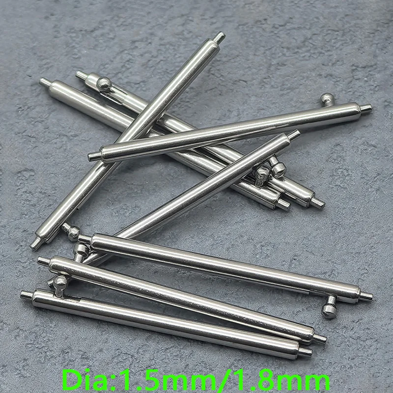 10/20PCS Dia 1.5mm/1.8mm Spring Bar Quick Release Watch Strap Link Fits Width 10mm-26mm Smart Watch Band Stainless Steel Links