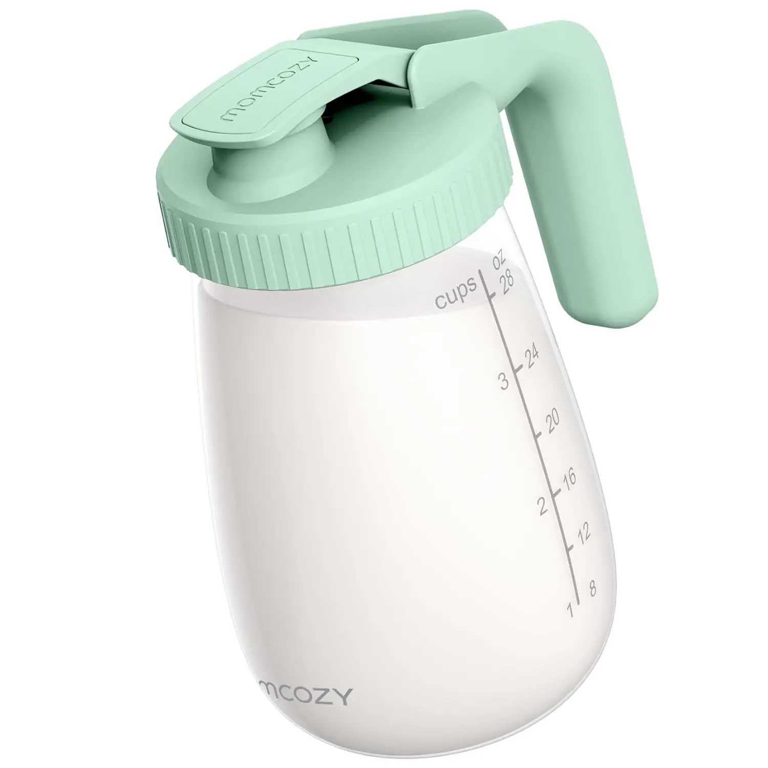 

Leak-Proof Glass Breast Milk Pitcher, Heat & Cold Resistant, Wide Mouth for Easy Cleaning, Baby Formula Maker