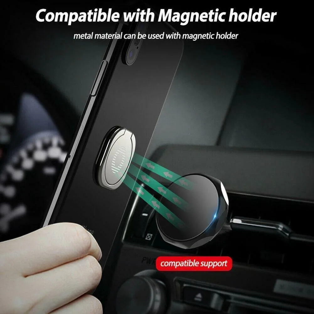 360 ° Drehbarer Handy-Griff Metallhalterung Tragbarer Ständer Universeller Faltbarer Fingerring-Ständer für iPhone 17 16 Pro Samsung – Detail 2