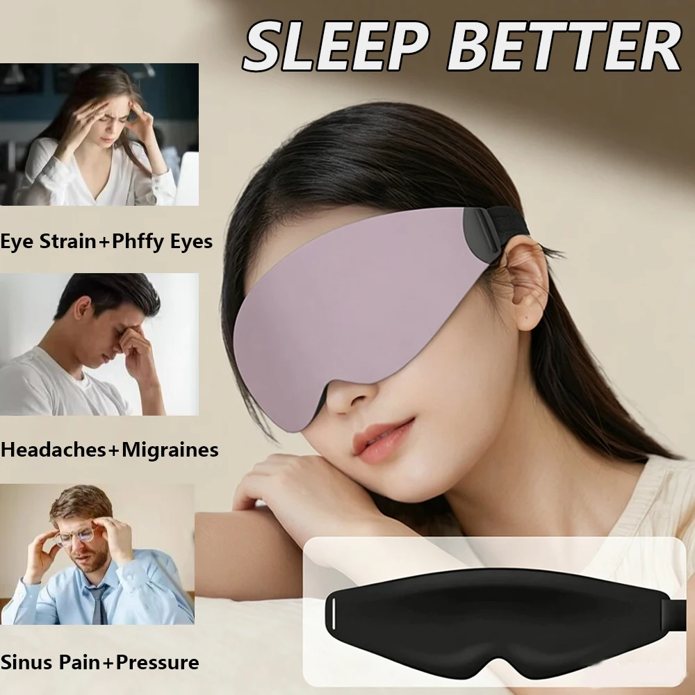 

3D Hyaluronic Acid Sleep Eye Mask Lightproof Eye Protection Breathable Fatigue Relief for Better Sleep Eye Mask