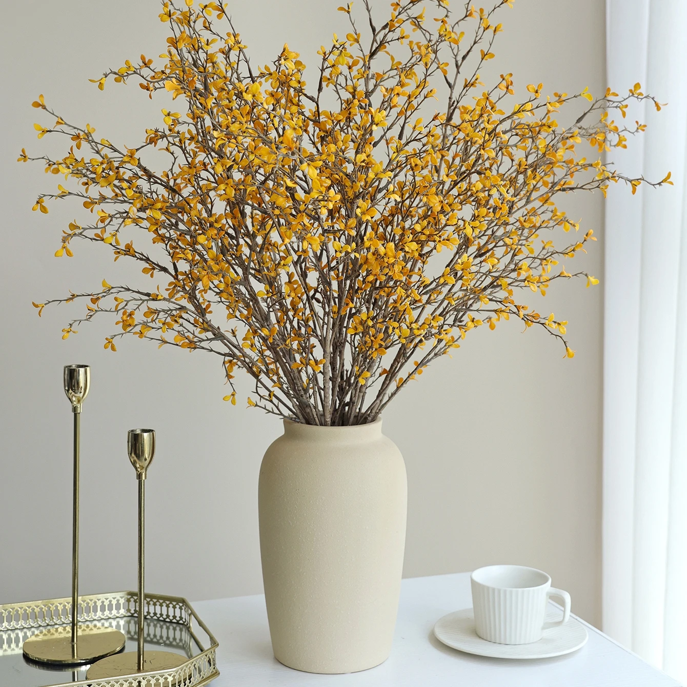 Künstliche Blumen aus Seide, Getrocknete Orchideen für Herbst-Hochzeiten, Brautsträuße, Dekoration für Feiertage, Garten, DIY-Geschenke und Requisiten – Detail 1