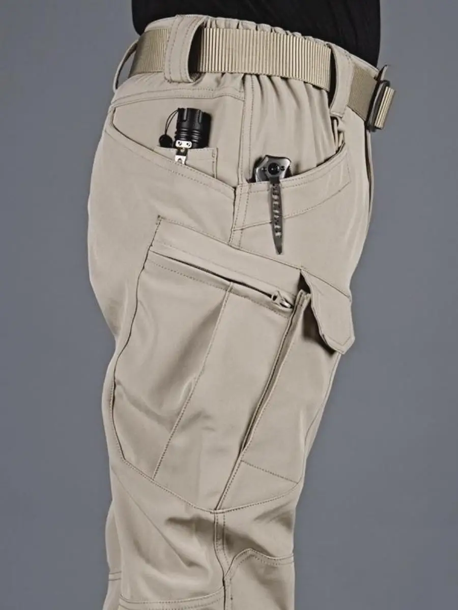 

Мужские зимние утепленные водонепроницаемые ветрозащитные брюки для активного отдыха, походов и альпинизма, повседневные штаны из мягкой ткани.