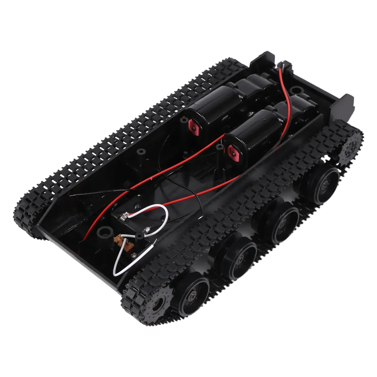 Rc Tank Smart Robot Tank Auto Chassis Kit Rubber Track Crawler Voor Arduino 130 Motor Diy Robot Speelgoed Voor Kinderen