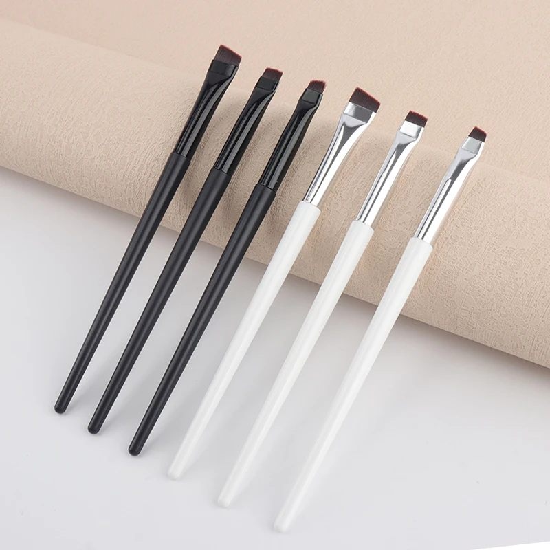 1pcs Eyeliner Makeup Brush Eyebrow Contour Brushes Eyelids Lying Silkworm Brush oblique Professional Eye Liner Cosmetic Tools