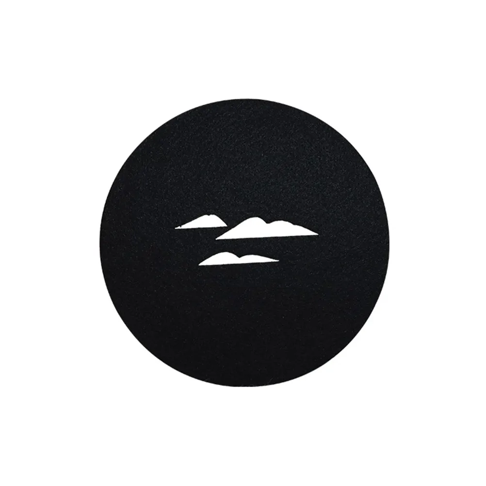 8 pcs Felt Coasters Creative Round Water Absorbent Heat Resi