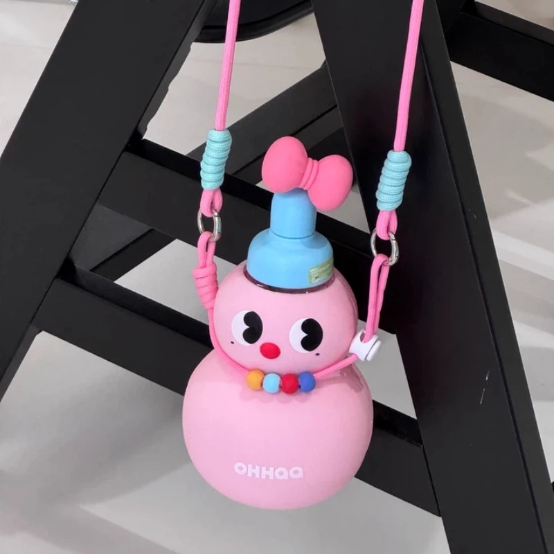 

Cute Gourd Big Belly Water Bottle Large Capacity Double Drinking Portable Cup For Women Kids Students Summer Presents