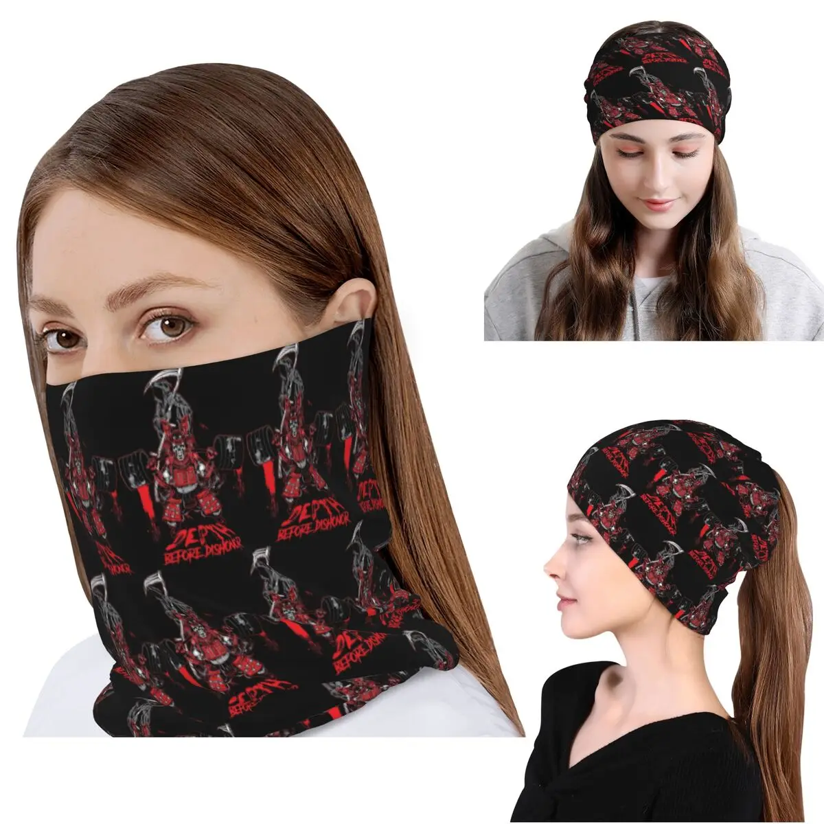 

Depth Before Dishono Bandana Neck Cover Wrap Mask Scarf Multifunction Cycling Scarf Beanies Hat Unisex Adult All Season