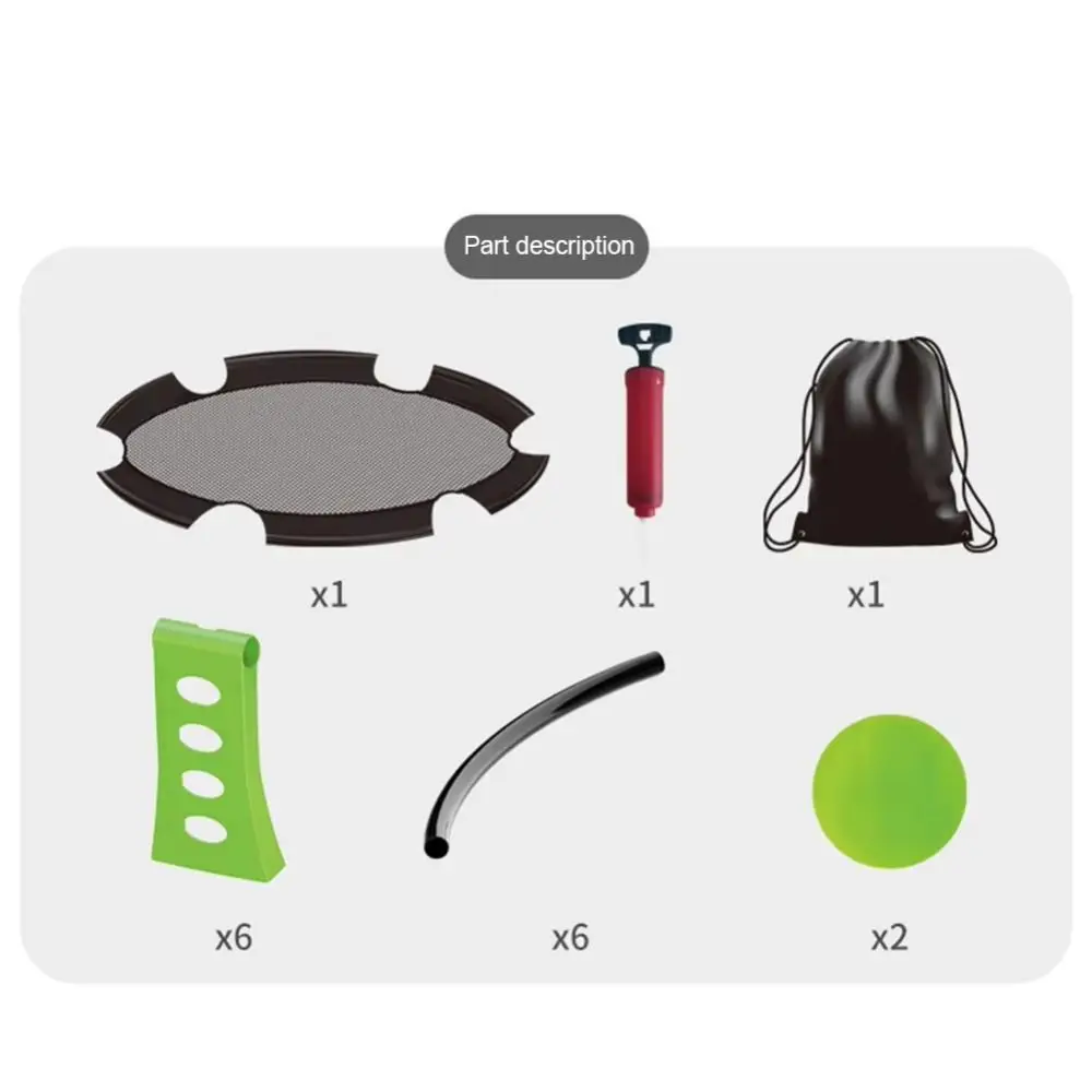 

Надувная волейбольная игра с сумкой для переноски, складная, портативная, с 2 мячами, для многопользовательской игры