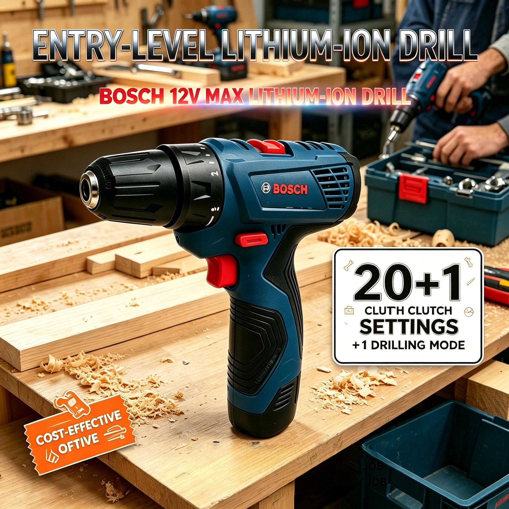 Bosch Professional Electric Drill GSR120 12V Cordless Electric Hand Drill Multi-Functio Home Screwdriver Power Tools