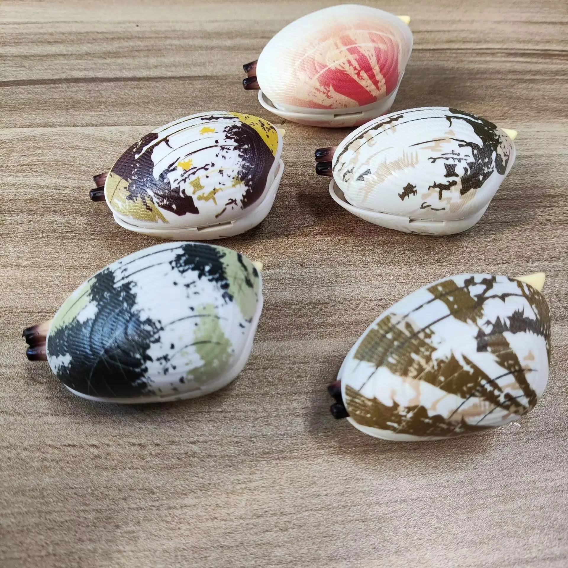 5PCS Water Spraying Clam Toy Flower Armor Prank Shell Decompression Funny Simulation Toy for Kids