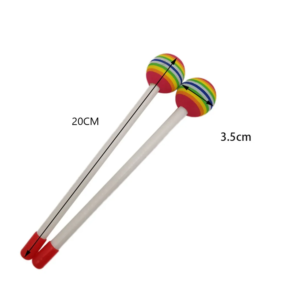 Rumsticks Kids Beaters 1pair Drum Mallets 25cm Drum Mallets Drumsticks For Xylophone Drum High Quality Kids Beaters Plastic