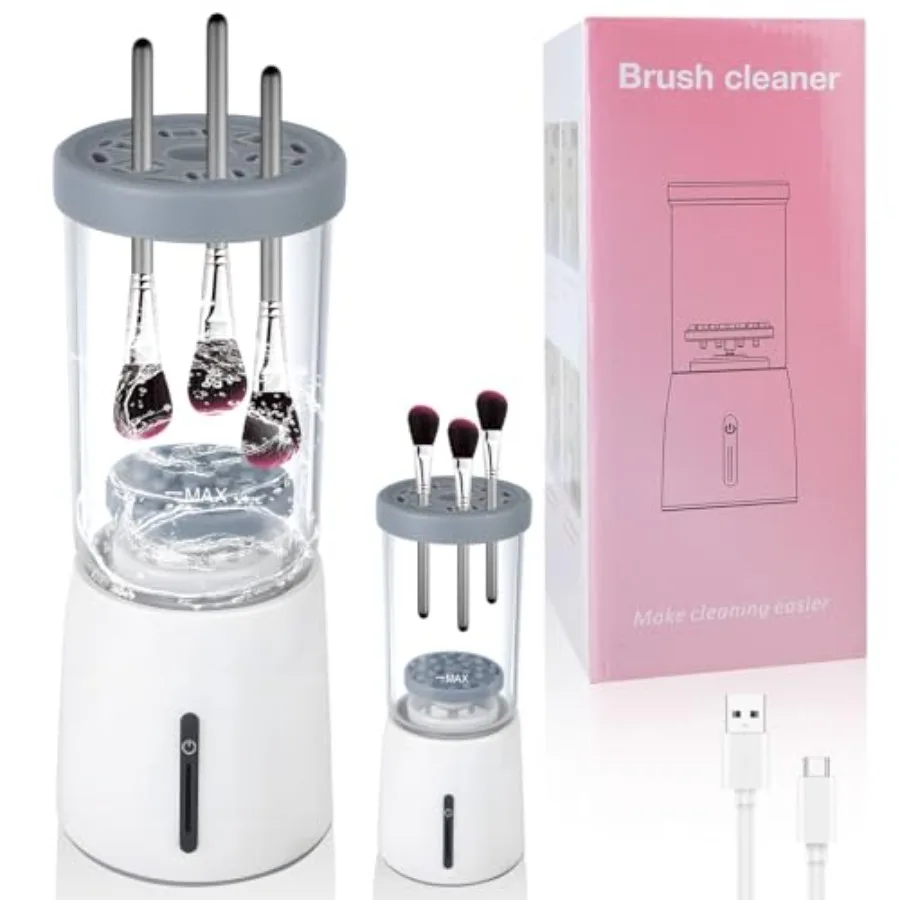 

Electric Makeup Brush Cleaner Automatic Cleaning Tool IP65 Waterproof Auto Makeup Brush Cleaner Suitable for Cleaning Makeup Sp