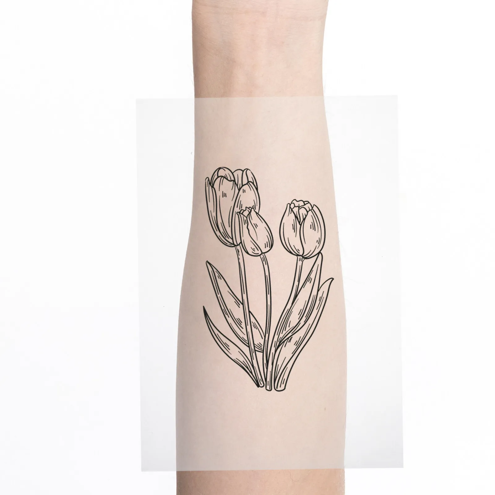 

50 Sheets Printable Temporary Tattoo Paper Stencil Clear Tattooing Film for Printer Transparent