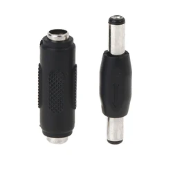 DC 5.5*2.1mm Double Male To Male Female To Female Socket Plug Connector Mounting Adapter